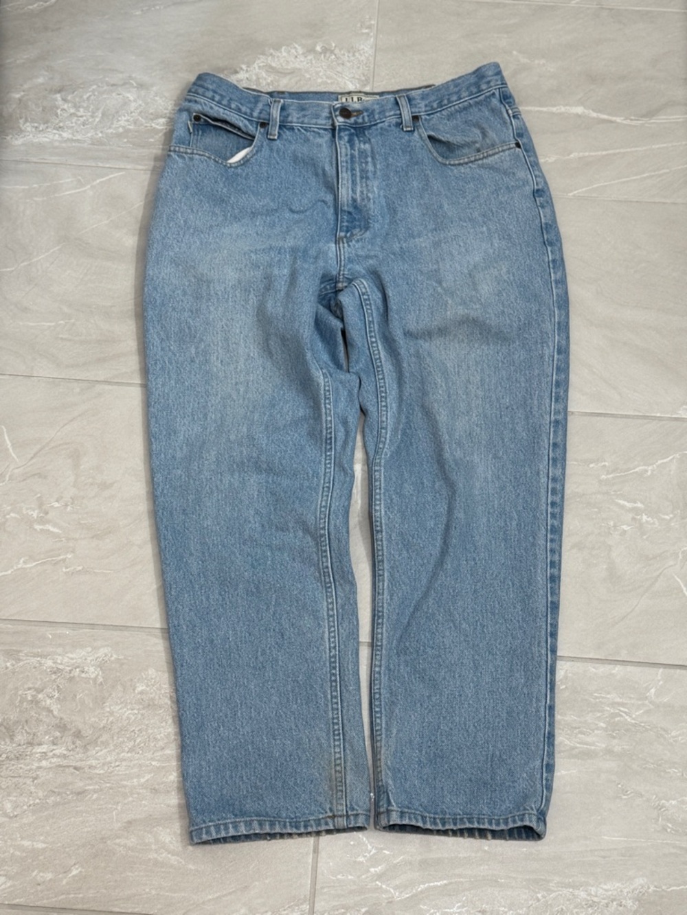 L.L. Bean Men's Straight Light Blue Jeans